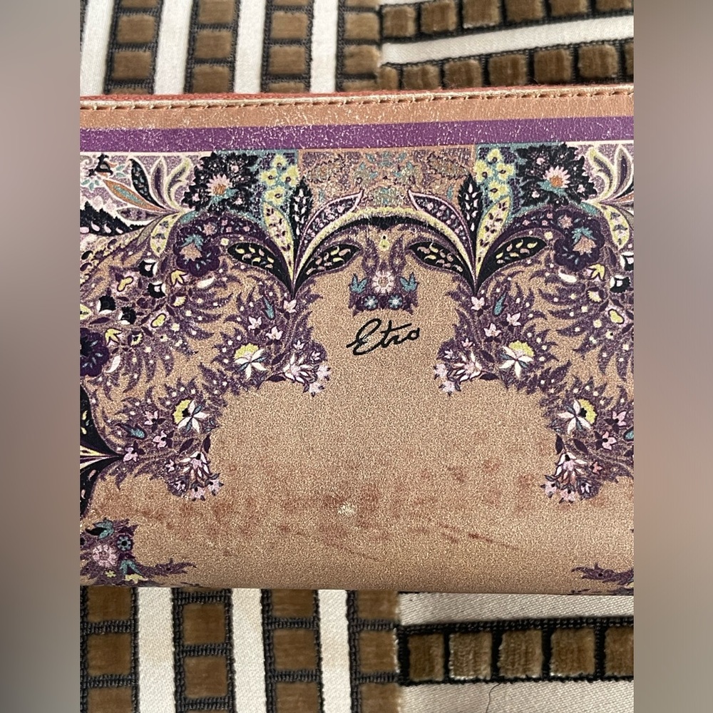 Etro Leather Pattern Print Wallet - Picture 6 of 12